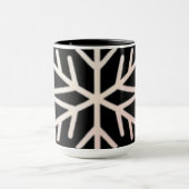 Mug Minimal Snowflake Icon –  Winter Holiday design  (Centre)