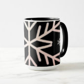 Mug Minimal Snowflake Icon –  Winter Holiday design  (Devant droit)