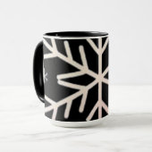 Mug Minimal Snowflake Icon –  Winter Holiday design  (Devant gauche)