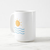 Mug Minimal Sun and Waves (Devant gauche)