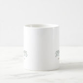 Mug Minimal Vert Sauge Écriture & Or Maman Établie (Centre)
