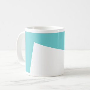 Mug Minimalisme Art Abstrait Bleu Blanc