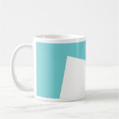 Mug Minimalisme Art Abstrait Bleu Blanc (Gauche)