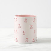 Mug Minimalisme de contour de cerise (Centre)