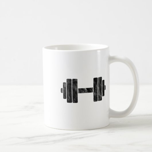 Mug Minimalisme des haltères - Levage de poids et cult (Droite)