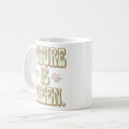 Mug Minimalisme éco-activiste (Devant gauche)