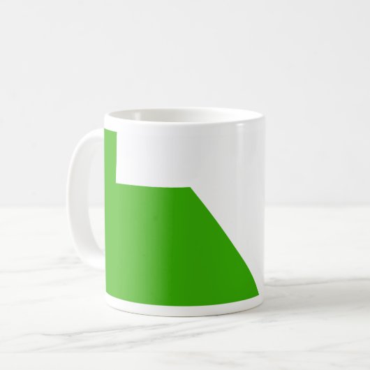 Mug Minimalisme Vert Blanc (Devant gauche)