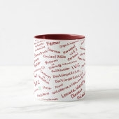 Mug Minimalist Anatomy Pattern Medical Professional Mu (Centre)