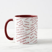 Mug Minimalist Anatomy Pattern Medical Professional Mu (Gauche)