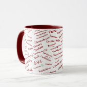 Mug Minimalist Anatomy Pattern Medical Professional Mu (Devant gauche)