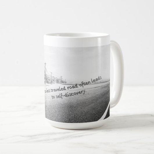 Mug Minimalist Black & White Inspirational Wall Art (Devant droit)