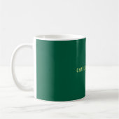 Mug Minimalist Classical Professional Green Yellow (Gauche)