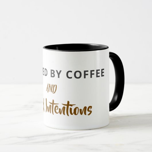 Mug Minimalist Coffee Quote Postcard | Funny Good Inte (Devant droit)