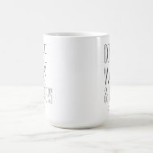 Mug Minimalist Coffee Walks & Terriers Ajouter un nom (Centre)