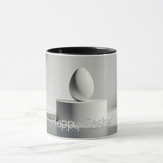 Mug Minimalist Easter Egg on Modern Pedestal (Centre)