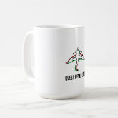 Mug Minimalist Fantasy Dragon Art (Devant gauche)