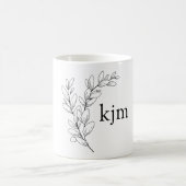 Mug Minimalist Foliage Monogram  (Centre)