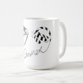 Mug Minimalist Gamer Cat Line Art - Controller Cable  (Devant droit)