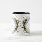 Mug Minimalist Gold Diamond Frame White Confetti Combo (Centre)