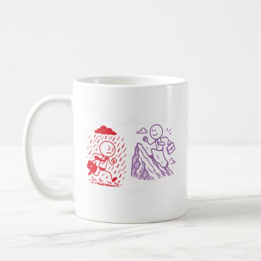 Mug Minimalist Illust From Rain to Sunshine (Gauche)