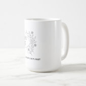 Mug Minimalist Line Art Face Be Kind Eco Friendly Coff (Devant droit)