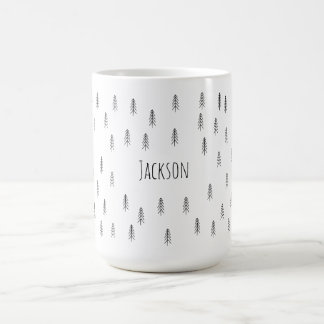 Mug Minimalist Modern Black and White – Custom Coffee