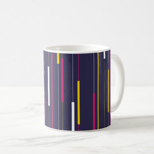 Mug Minimalist Modern Stripes (Devant droit)