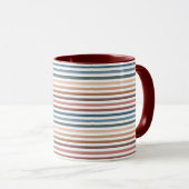 Mug Minimalist Muted Rainbow Lines (Devant droit)