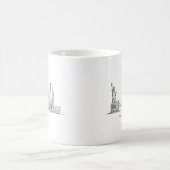 Mug Minimalist New York City Skyline Line Art (Centre)