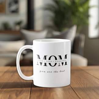 Mug Minimalist Personalized Mom Name Gift