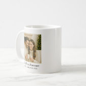 Mug Minimalist Photo Personalized Text Keepsake (Devant gauche)