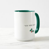 Mug Minimalist Pine Branch Christmas – ’Tis The Season (Devant droit)