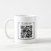 Mug Minimalist QR Code Scan Me Business (Gauche)