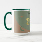 Mug Minimalist Ramadan Mubarak | Gold & Sage (Gauche)