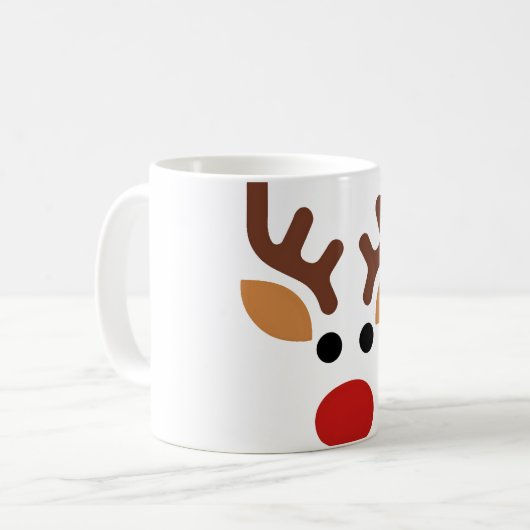 Mug Minimalist Rudolph Reindeer (Devant gauche)