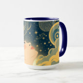 Mug Minimalist Starry Night Dreamer (Devant droit)