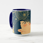 Mug Minimalist Starry Night Dreamer (Devant gauche)