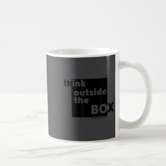 Mug Minimalist Think Outside The Box (Droite)