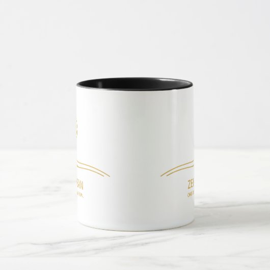 Mug Minimalist Zen Wave | Abstract Ocean Line (Centre)