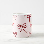 Mug Minimaliste à Ruban Rouge (Centre)