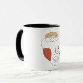 Mug minimaliste Abstrait (Devant gauche)