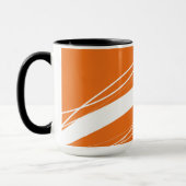 Mug Minimaliste Abstrait moderne Orange-Blanc (Gauche)