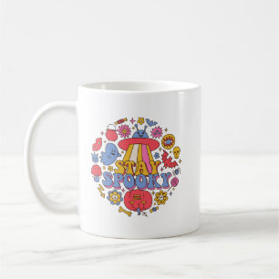 Mug Minimaliste amusant Éffrayant coloré rétro psychéd