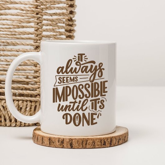 Mug Minimaliste Brown et blanc