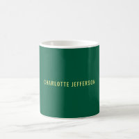 Minimaliste Classique Professionnel Vert Jaune