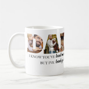 Mug Minimaliste DADDY Photo Collage Fête des pères h