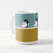 Mug minimaliste de conception d'oiseaux (Devant gauche)