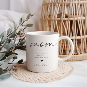 Mug minimaliste de la fête des mères heureuse