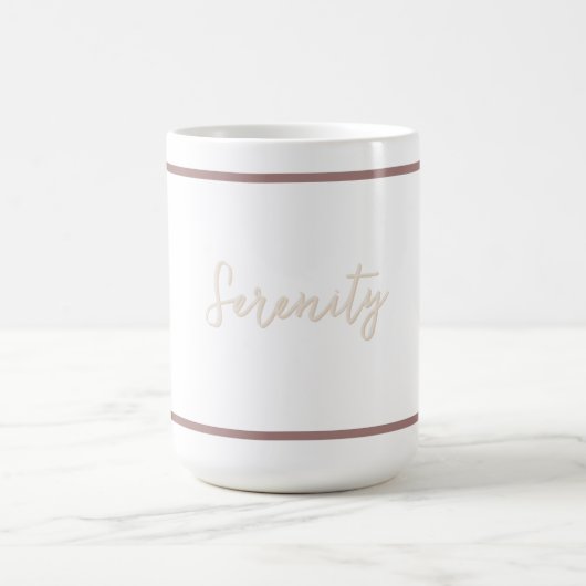 Mug Minimaliste de sérénité découpé (Centre)