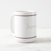 Mug Minimaliste de sérénité découpé (Devant gauche)